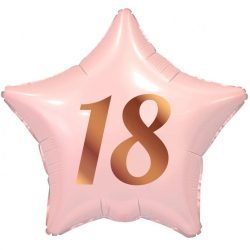 Globo Cumpleaños 18 Star Blush estrella